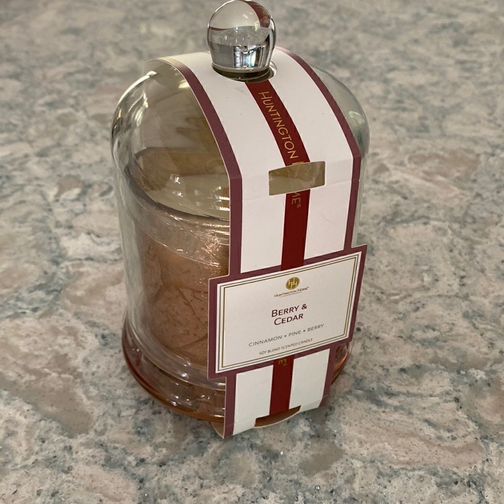 Huntington Home  Glass  Domed  Candle